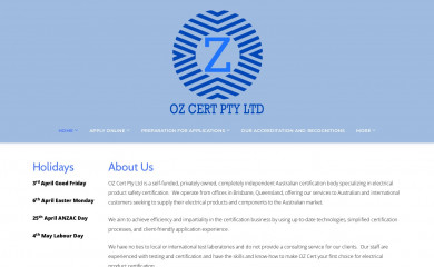 ozcert.com.au screenshot