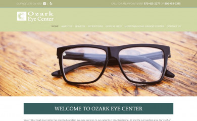 ozarkeyecenter.com screenshot