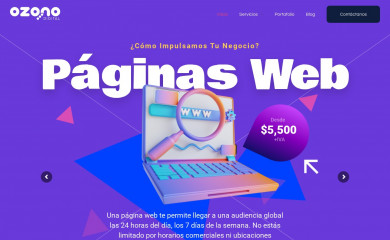 ozonodigital.com.mx screenshot