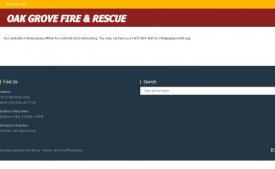 oakgrovefd.org screenshot
