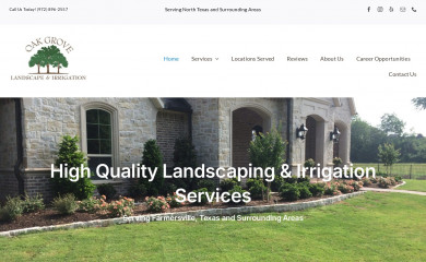 oakgrovelandscape.com screenshot
