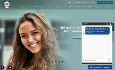 oaklandsmiles.com screenshot