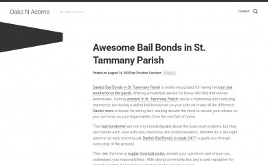 oaksnacorns.com screenshot