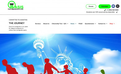 oasisforimmigrants.org screenshot