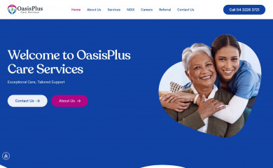 oasispluscareservices.com.au screenshot