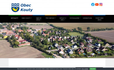 obec-kouty.cz screenshot