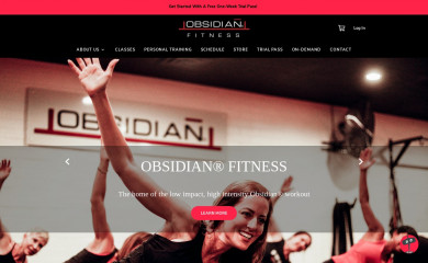 obsidianfitness.com screenshot