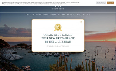 oceanclubstbarths.com screenshot