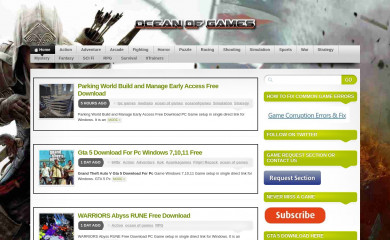 oceantogames.com screenshot
