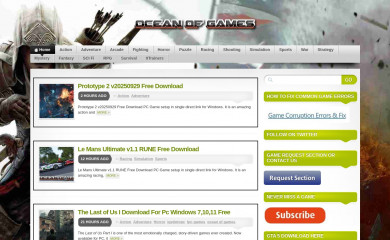 oceantogames.com screenshot