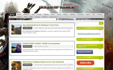 oceantogames.com screenshot