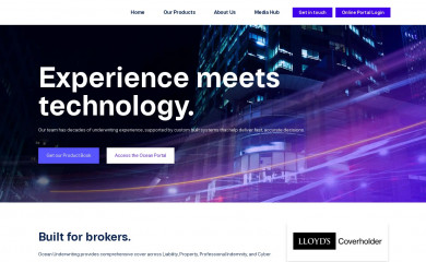 oceanunderwriting.com.au screenshot