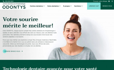 odontys.ca screenshot