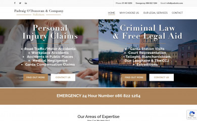 odonovansolicitors.ie screenshot