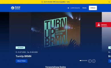 oevb-arena.de screenshot
