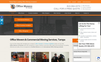 officemoversofflorida.com screenshot