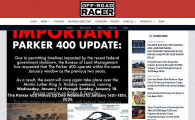 offroadracer.com screenshot