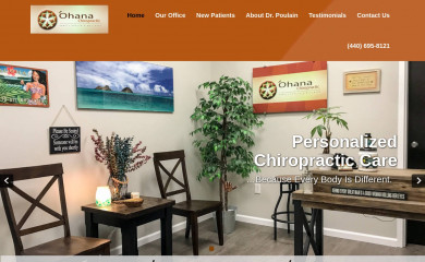 ohanachiropracticavon.com screenshot
