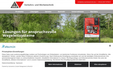 oka-werbetechnik.de screenshot
