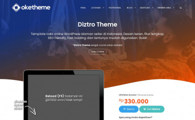 https://www.oketheme.com/themes/diztro-theme/ screenshot
