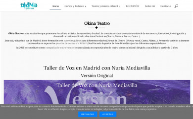 okinateatro.es screenshot