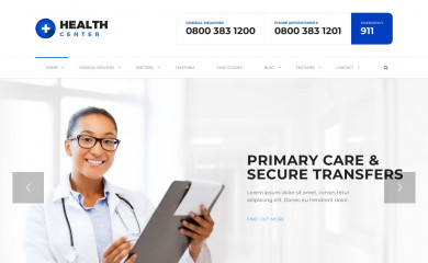 HealthCenter - Medical WordPress Theme screenshot