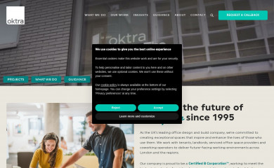 oktra.co.uk screenshot
