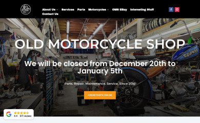 oldmotorcycleshop.com screenshot