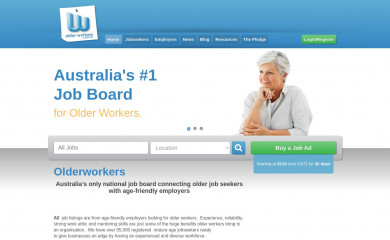 http://olderworkers.com.au screenshot
