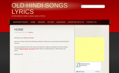 oldhindilyrics.com screenshot