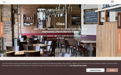 olea-restaurant.de screenshot
