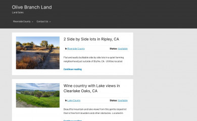 olivebranchland.com screenshot