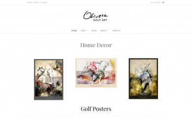 oliveragolfart.com screenshot