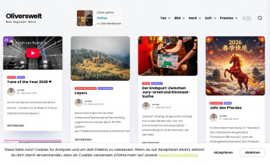 oliverswelt.de screenshot