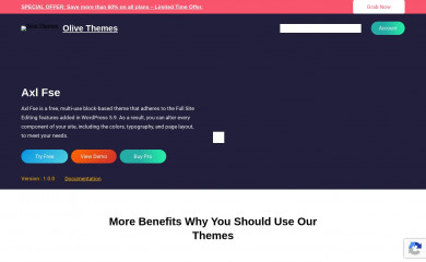 https://olivethemes.com/wordpress-themes/axl-fse screenshot