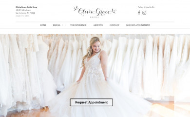 oliviagracebridalshop.com screenshot