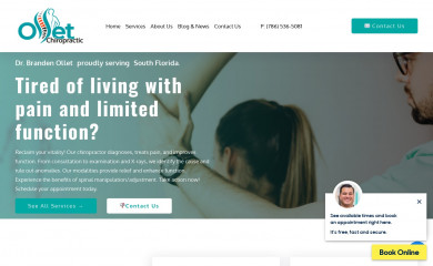 olletchiropractic.com screenshot