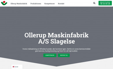 ollerupmaskinfabrik.dk screenshot