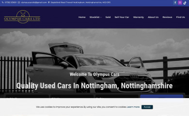olympuscars.co.uk screenshot