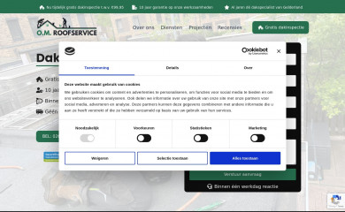 om-dakdekkers.nl screenshot