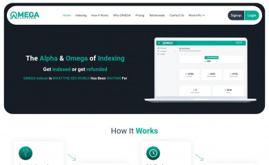 omegaindexer.com screenshot