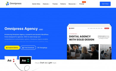 https://omnipressteam.com/themes/?theme=omnipress-agency screenshot