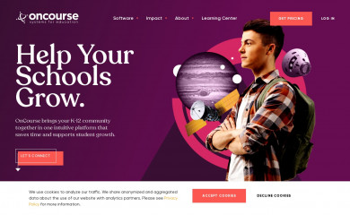 oncoursesystems.com screenshot
