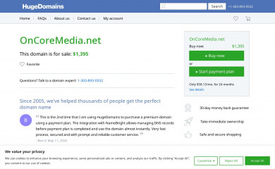 oncoremedia.net screenshot