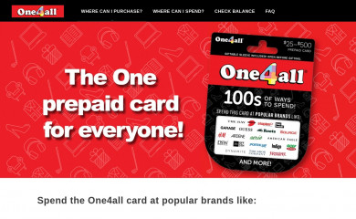 one4allcard.ca screenshot