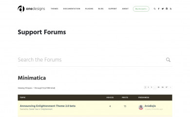 http://www.onedesigns.com/wordpress-themes/minimatica screenshot