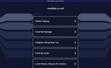 onedojo.co.uk screenshot