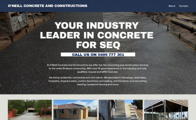 oneillconcrete.com.au screenshot