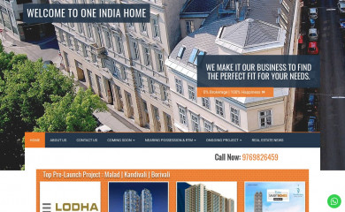oneindiahome.com screenshot