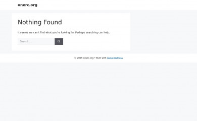 onerc.org screenshot
